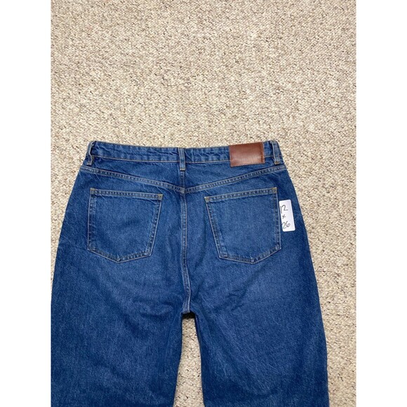 12 Zara High-Rise The 90s Mom Fit Lightly Distressed Rigid - Picture 5 of 9